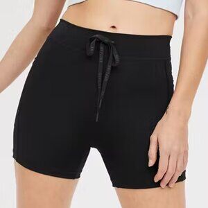 Aerie Offline Goals Pocket Drawcord 4" Shortie Bike Shorts Black XL